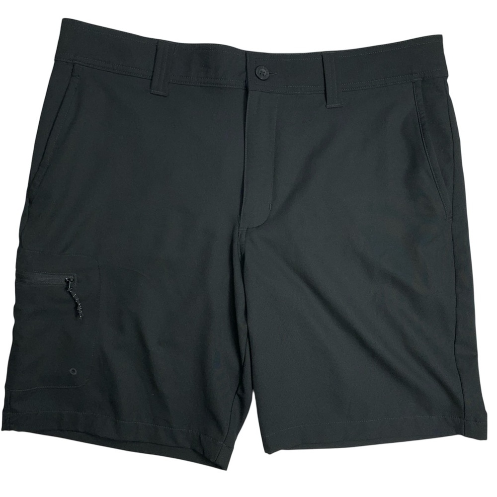 Magellan Outdoors Men's Black Flat Front Shorts Size 34